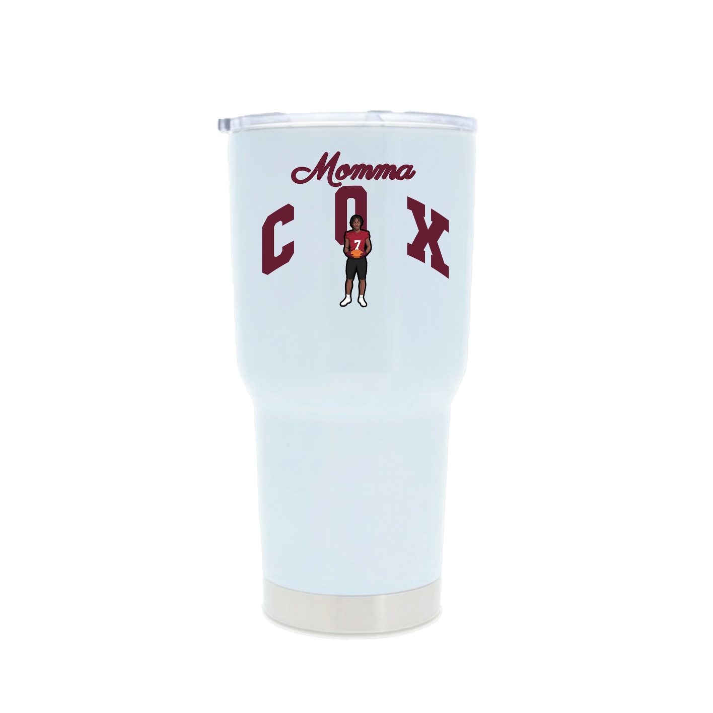 30oz Stainless Steel Tumbler — Mothers Day Arch in White