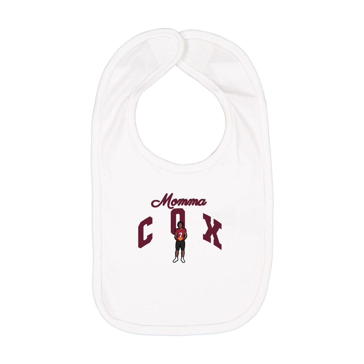 Infant Bib — Mothers Day Arch in White