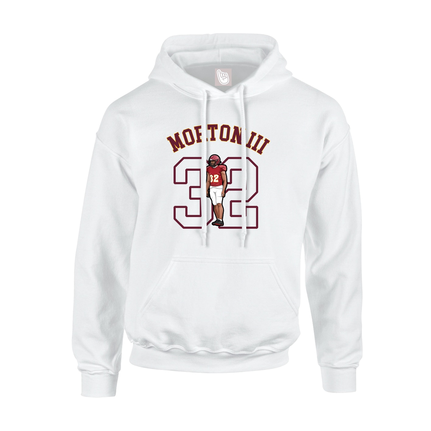 Youth Hoodie — Shirsey Arch in White
