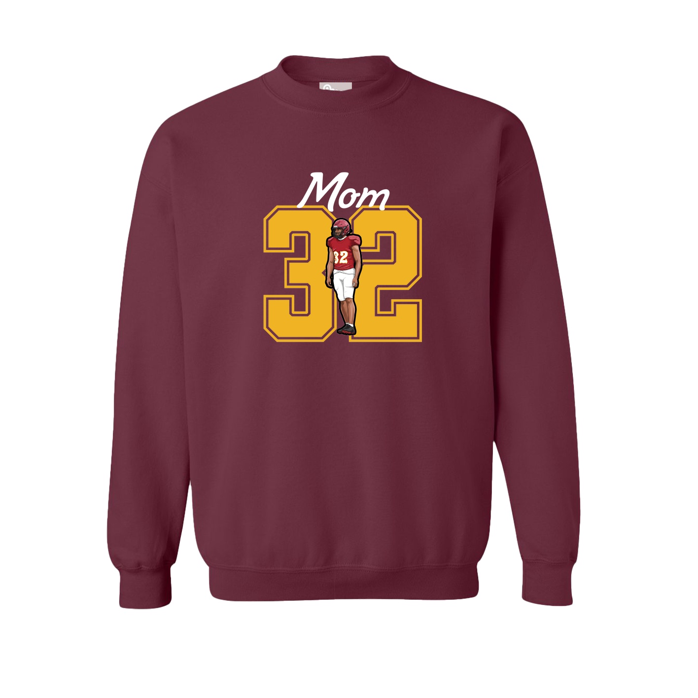 Fleece Crew — Mothers Day Shirsey in Maroon