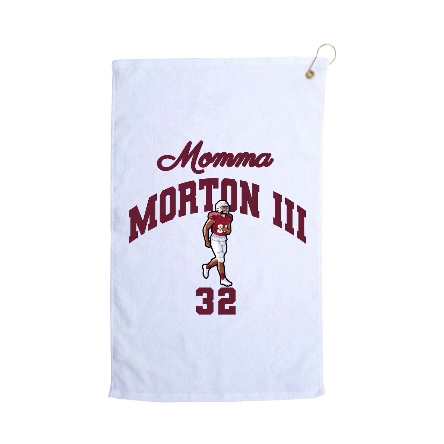 Golf Towel — Mothers Day Arch in White
