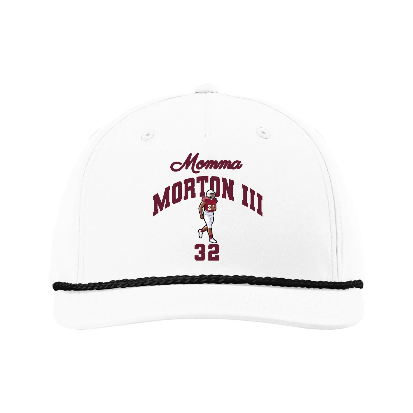 Five-Panel Classic Rope Cap — Mothers Day Arch in White