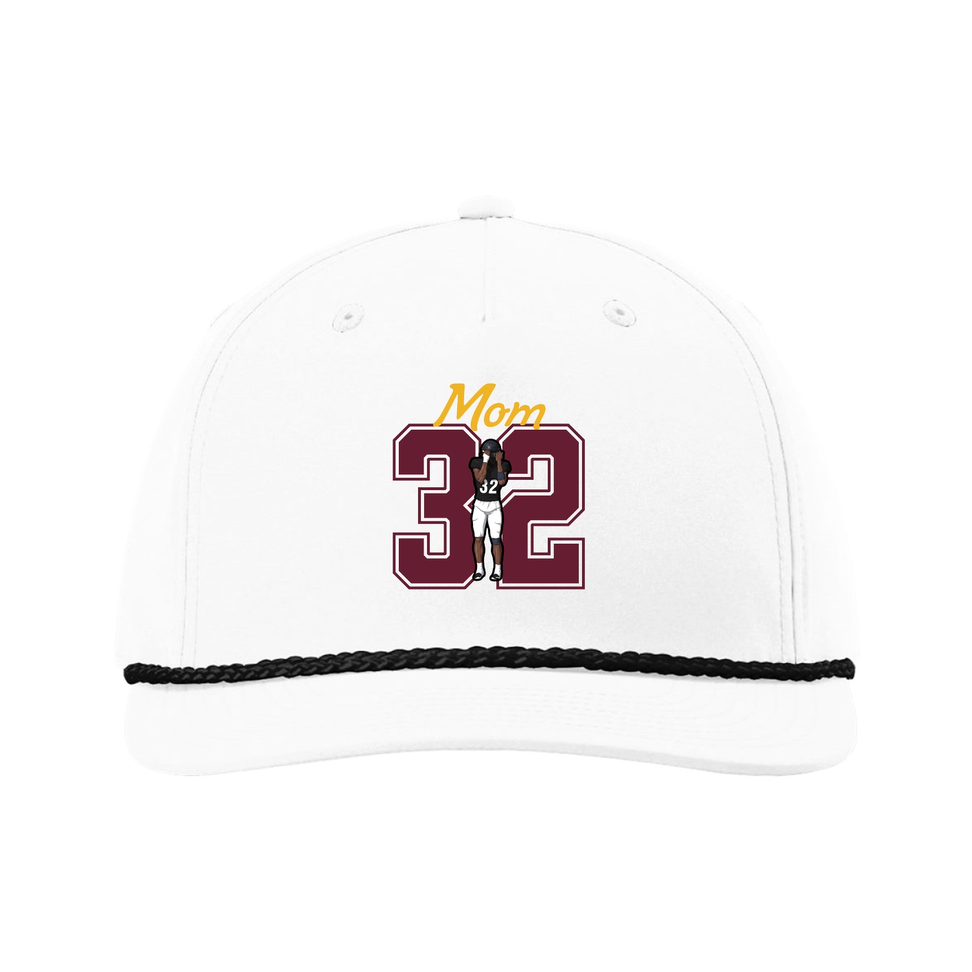 Five-Panel Classic Rope Cap — Mothers Day Shirsey in White