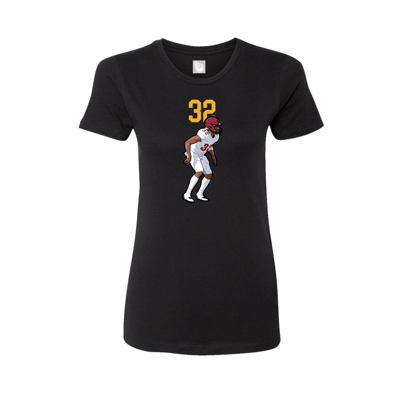 Womens Tee — Number Top in Black