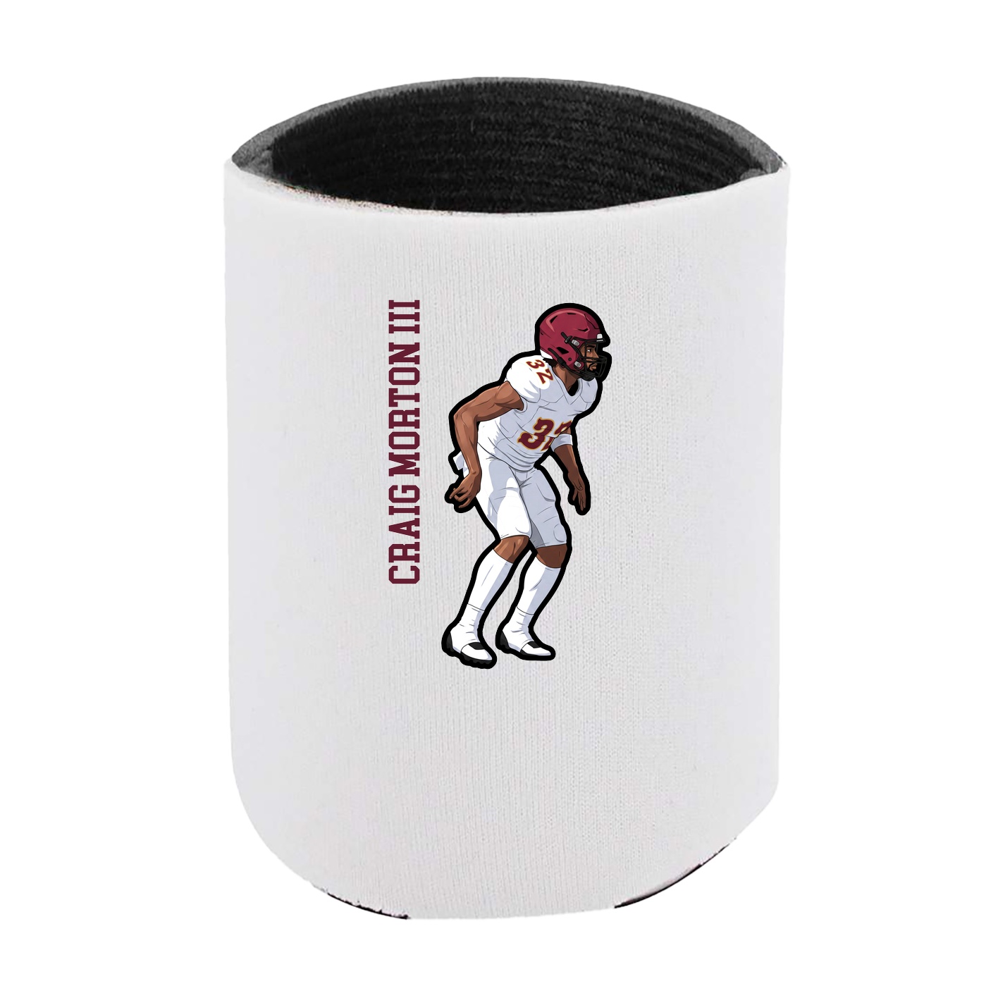 Can Holder — Name Vertical in White