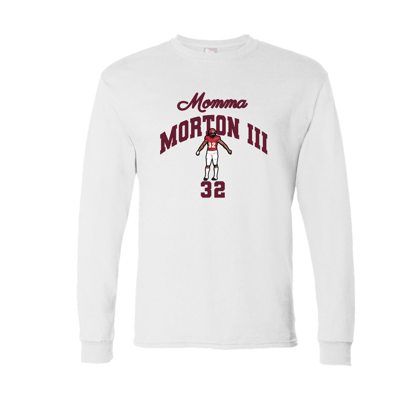 Long Sleeve Tee — Mothers Day Arch in White