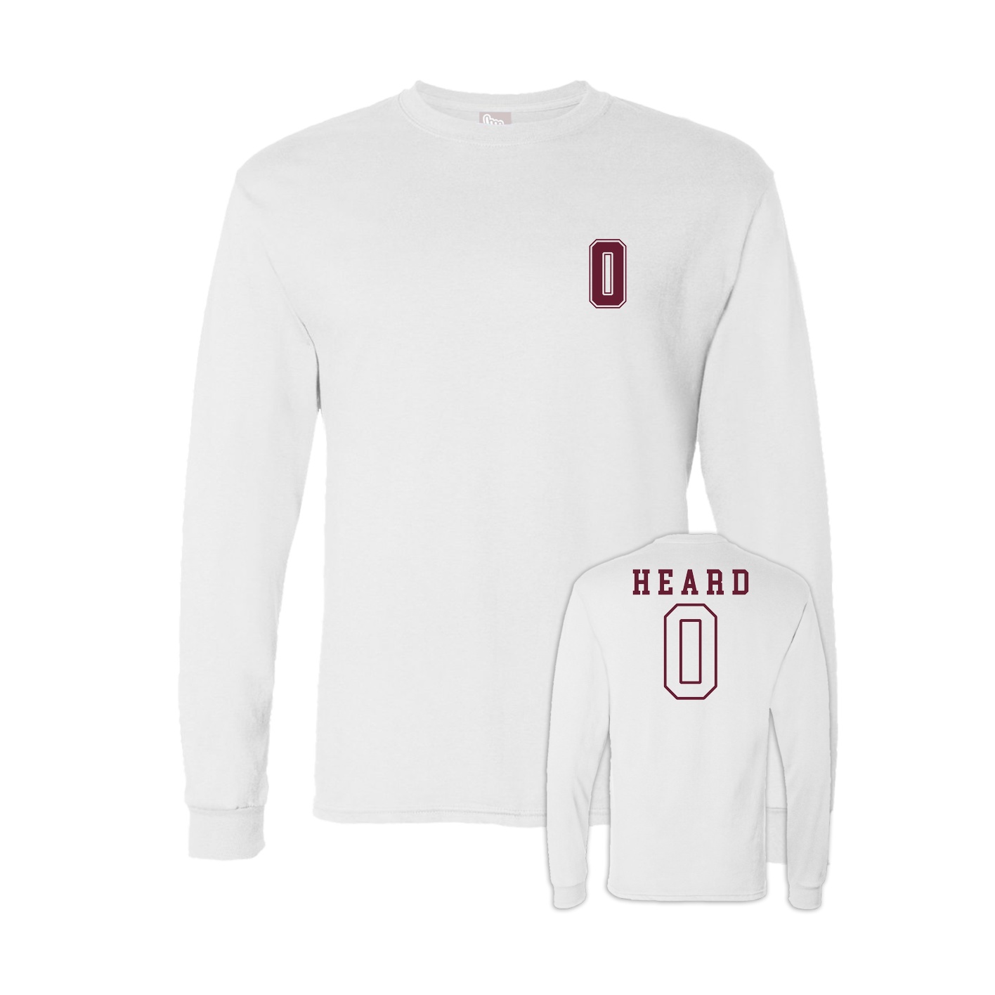 Long Sleeve Tee — Chest Back in White