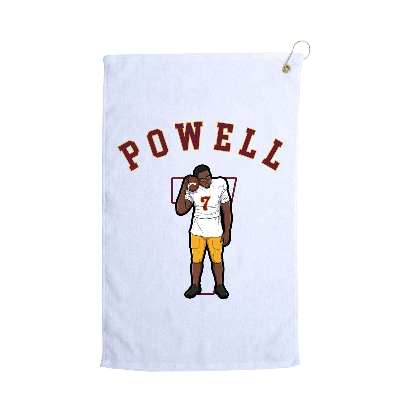 Golf Towel — Classic in White