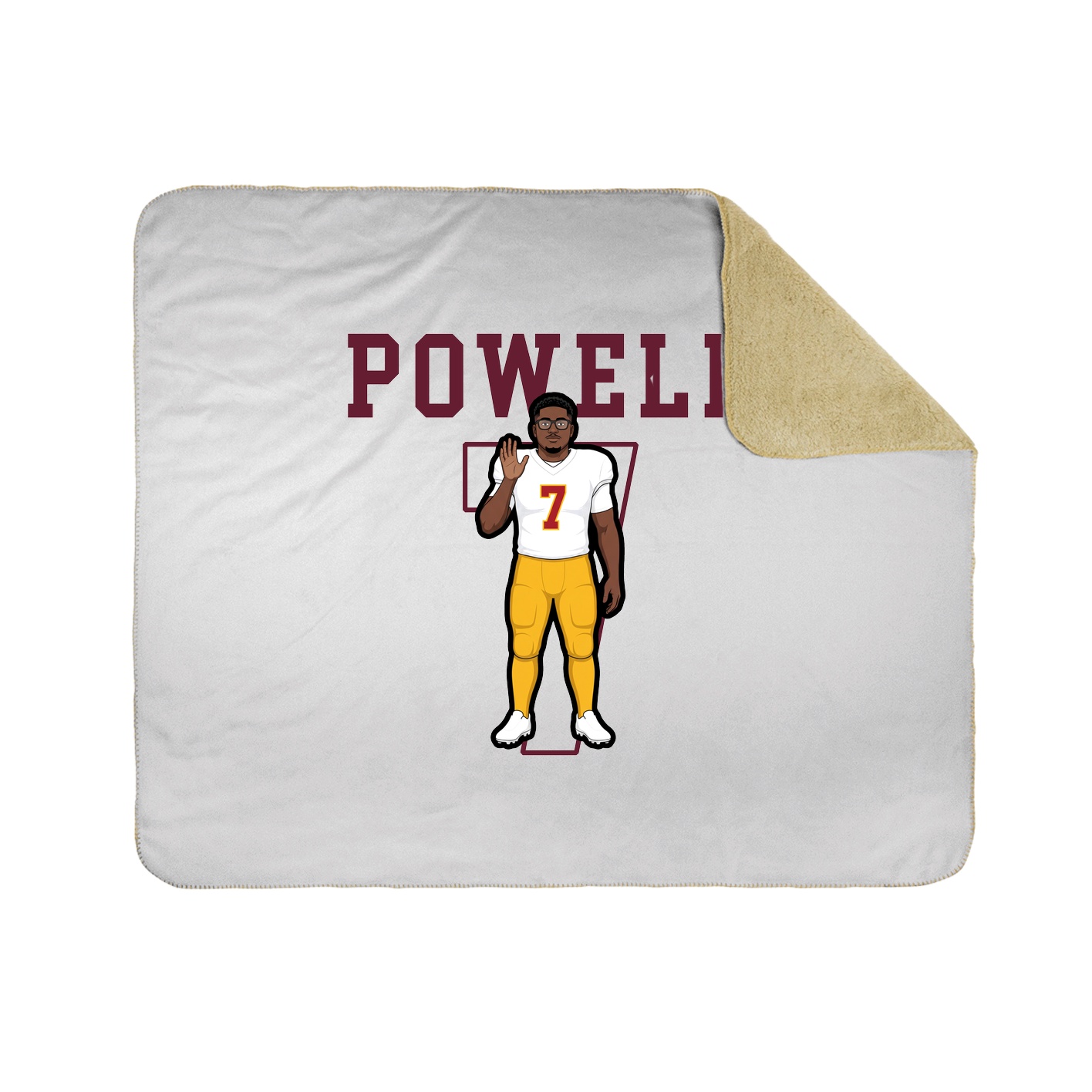50x60 Sherpa Lined Throw Blanket