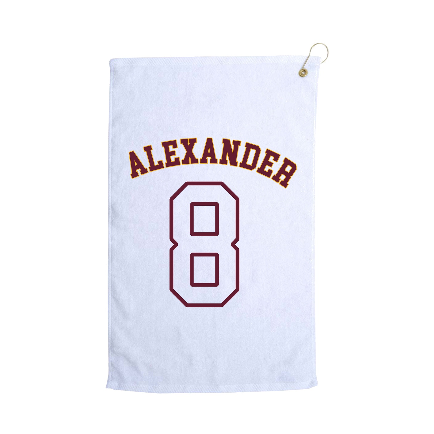Golf Towel — Shirsey Arch in White