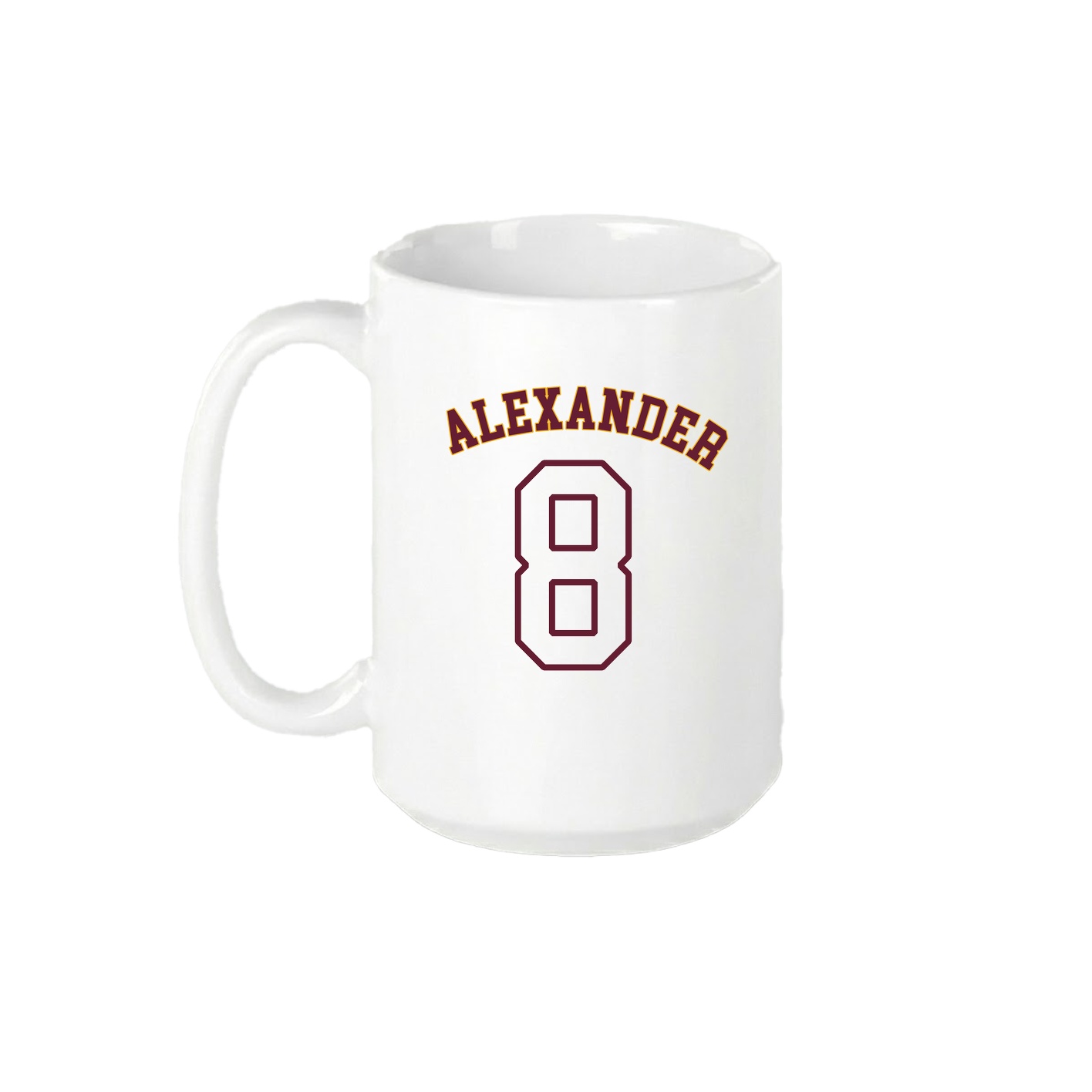 15oz Coffee Mug — Shirsey Arch in White