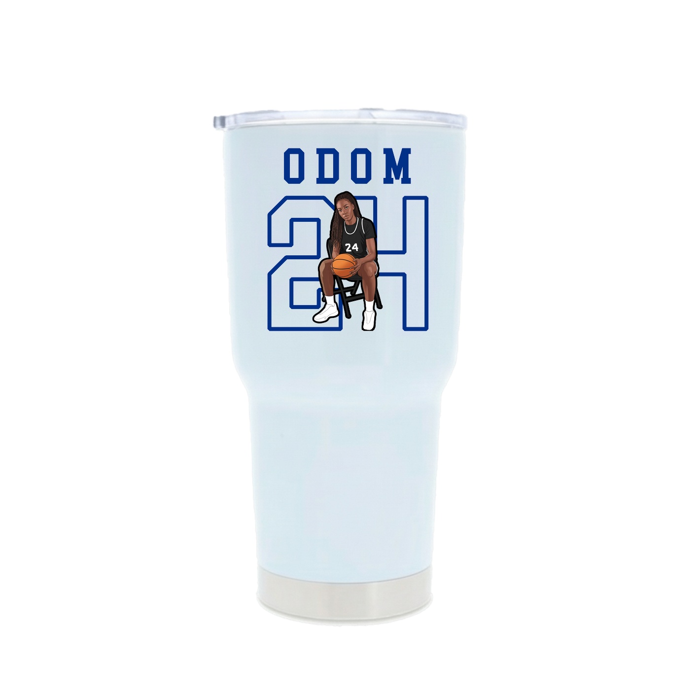 30oz Stainless Steel Tumbler — Shirsey in White
