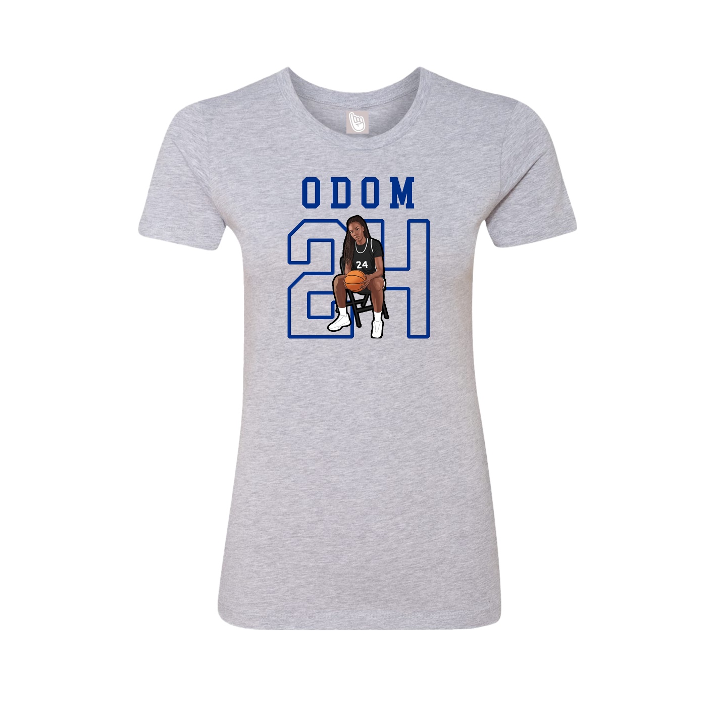 Fitted Women's Tee — Shirsey in Grey