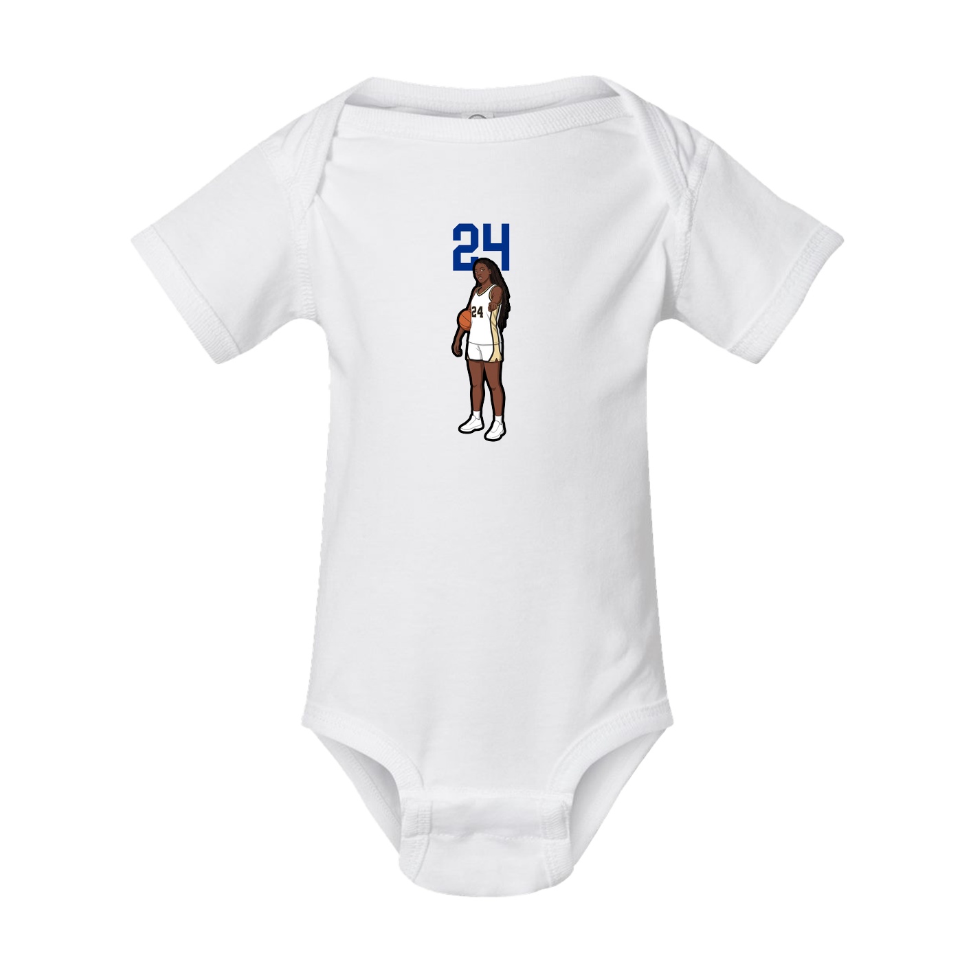 Baby Onesie — Number Top in White