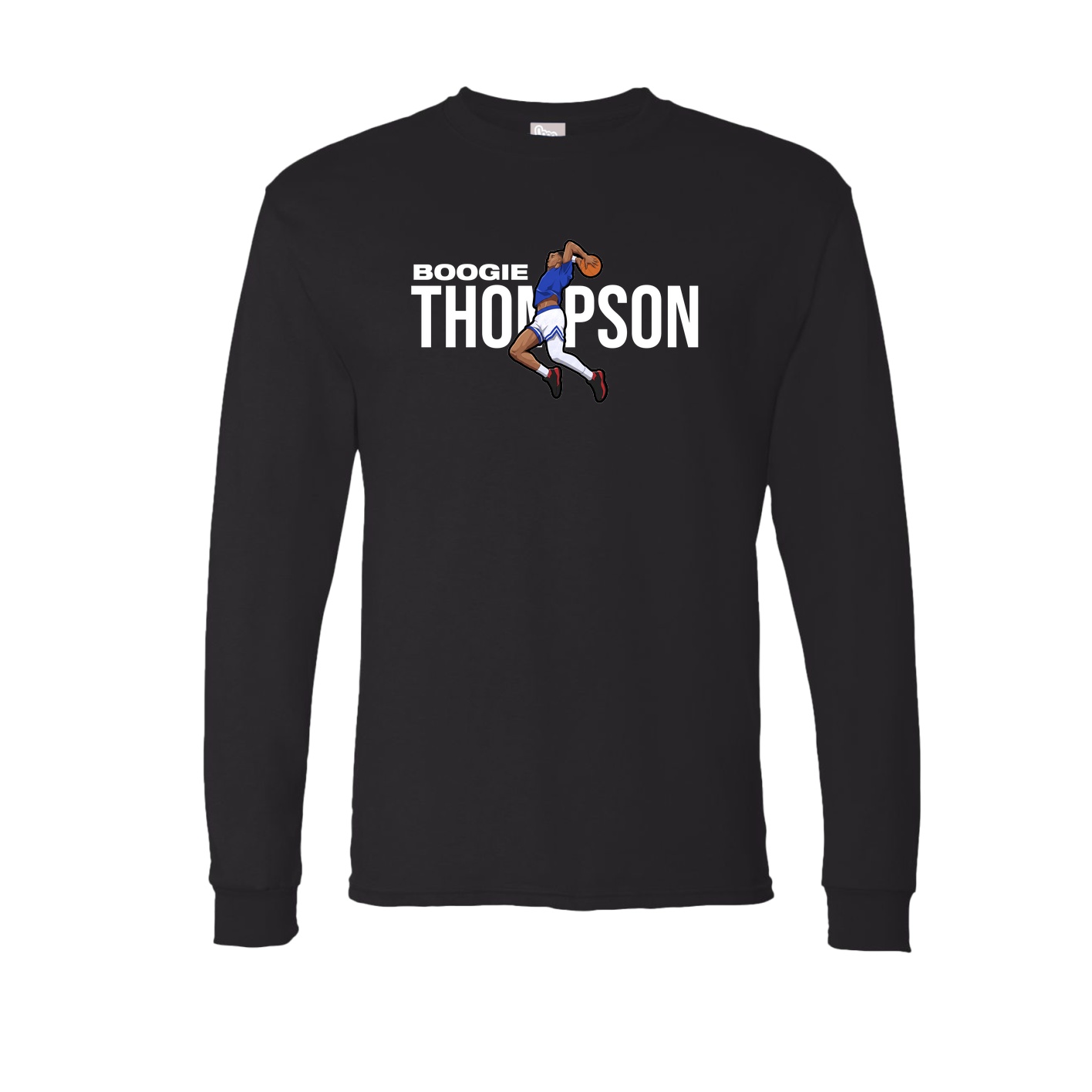 Long Sleeve Tee — Player Name in Black