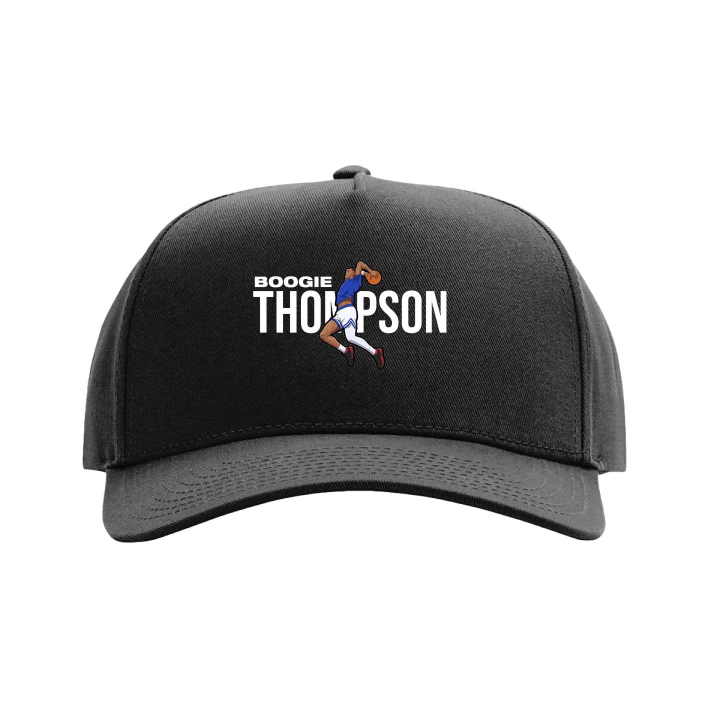 Full Fabric Five-Panel Champ Cap — Player Name in Black