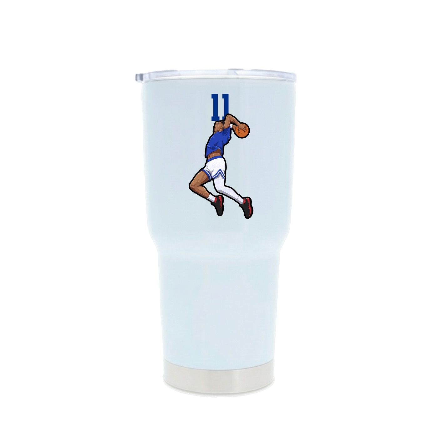 30oz Stainless Steel Tumbler — Number Top in White