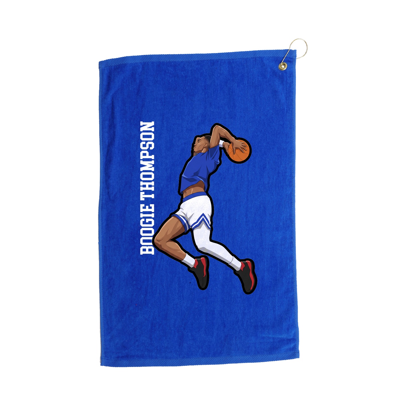 Golf Towel — Name Vertical in Royal