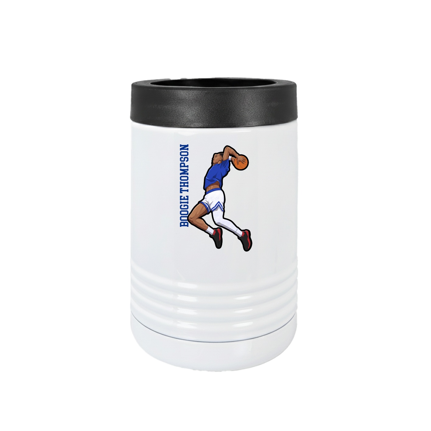Beverage Holder — Name Vertical in White