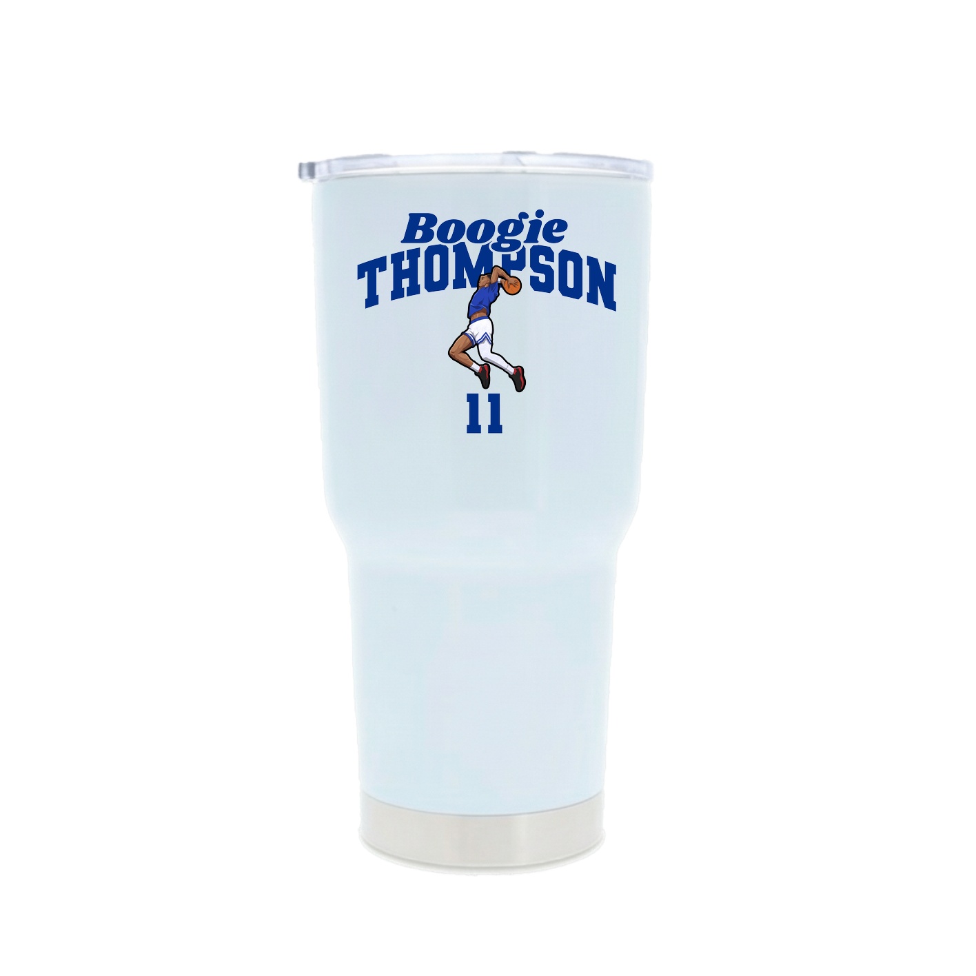 30oz Stainless Steel Tumbler — Signature Arch in White