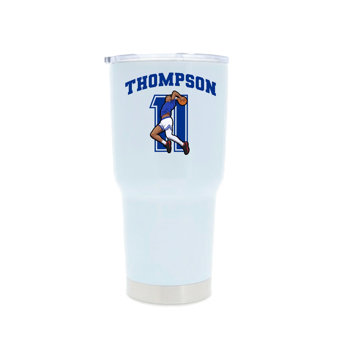 30oz Stainless Steel Tumbler — Number in White