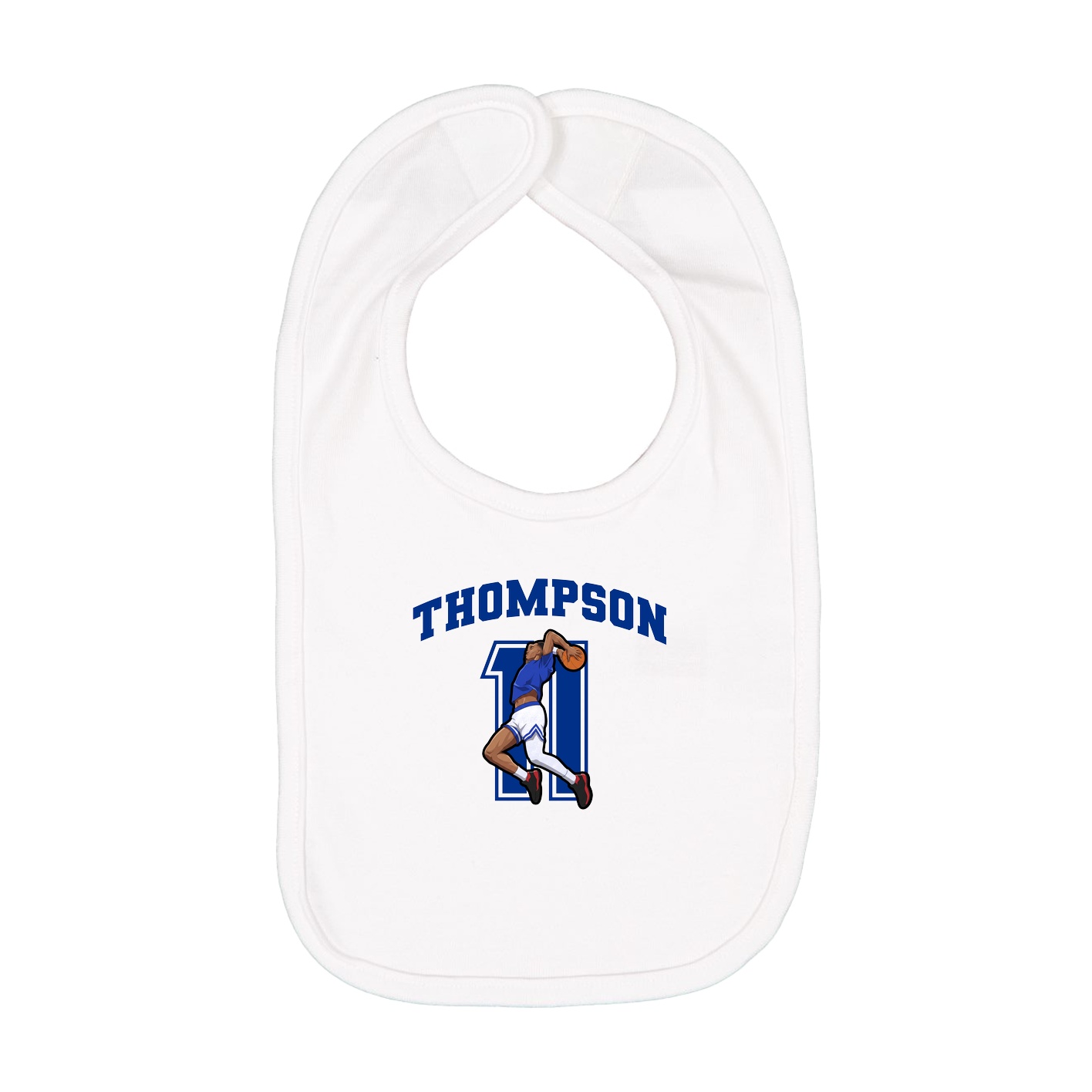 Infant Bib — Number in White