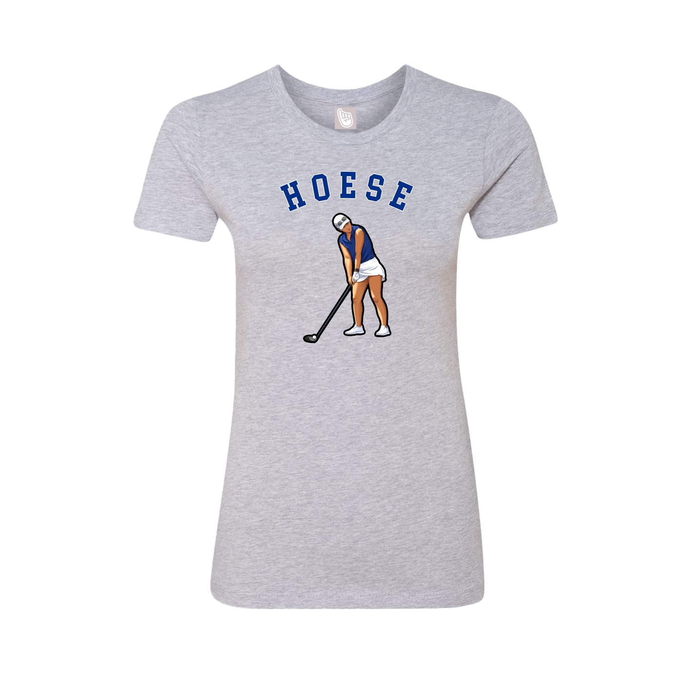 Fitted Women's Tee — Shirsey Arch in Grey