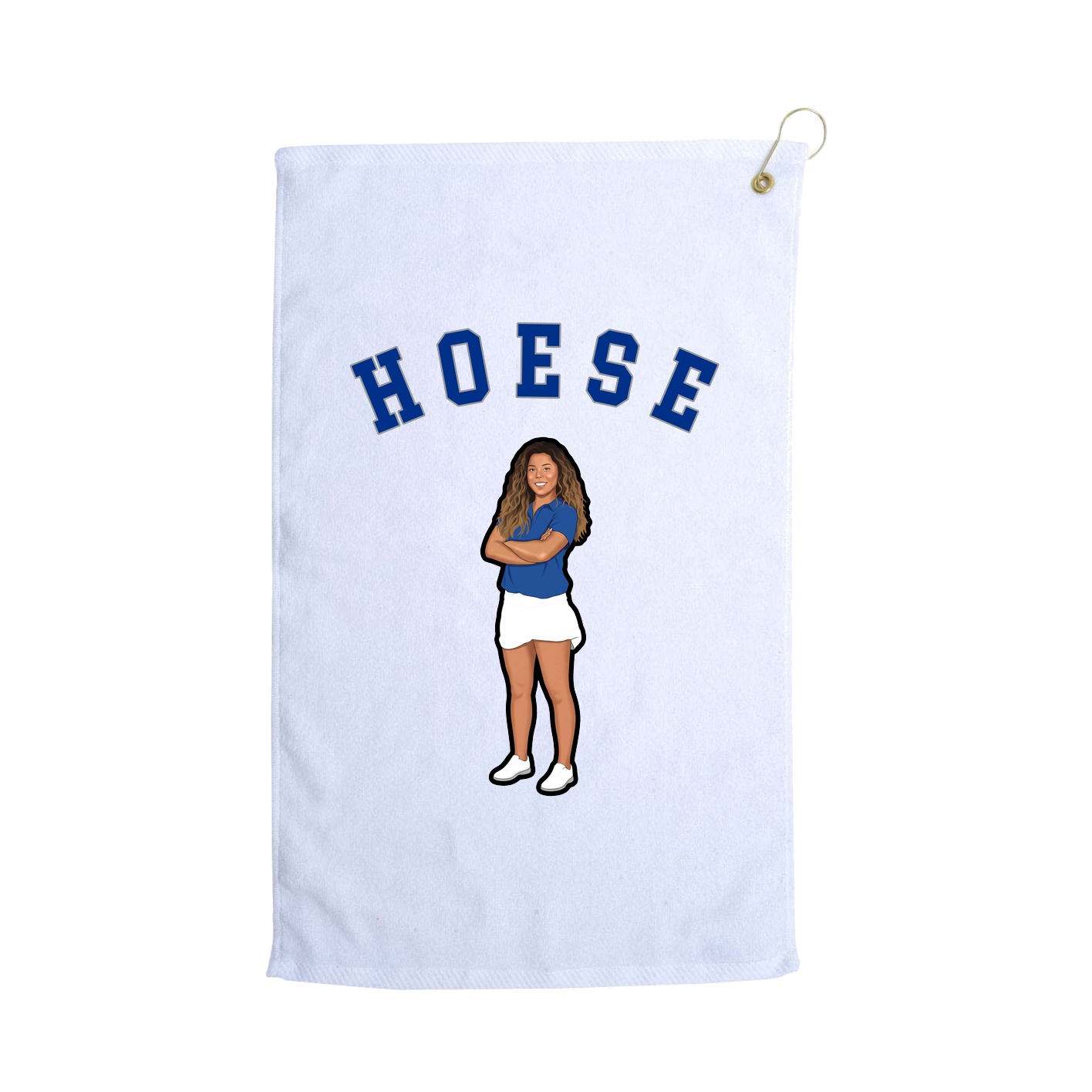 Golf Towel — Shirsey Arch in White