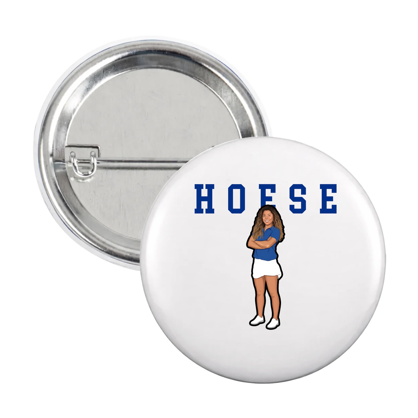 Game Day Button — Shirsey in White