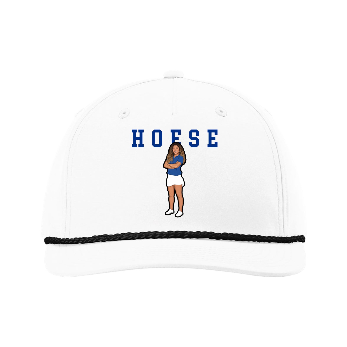 Five-Panel Classic Rope Cap — Shirsey in White