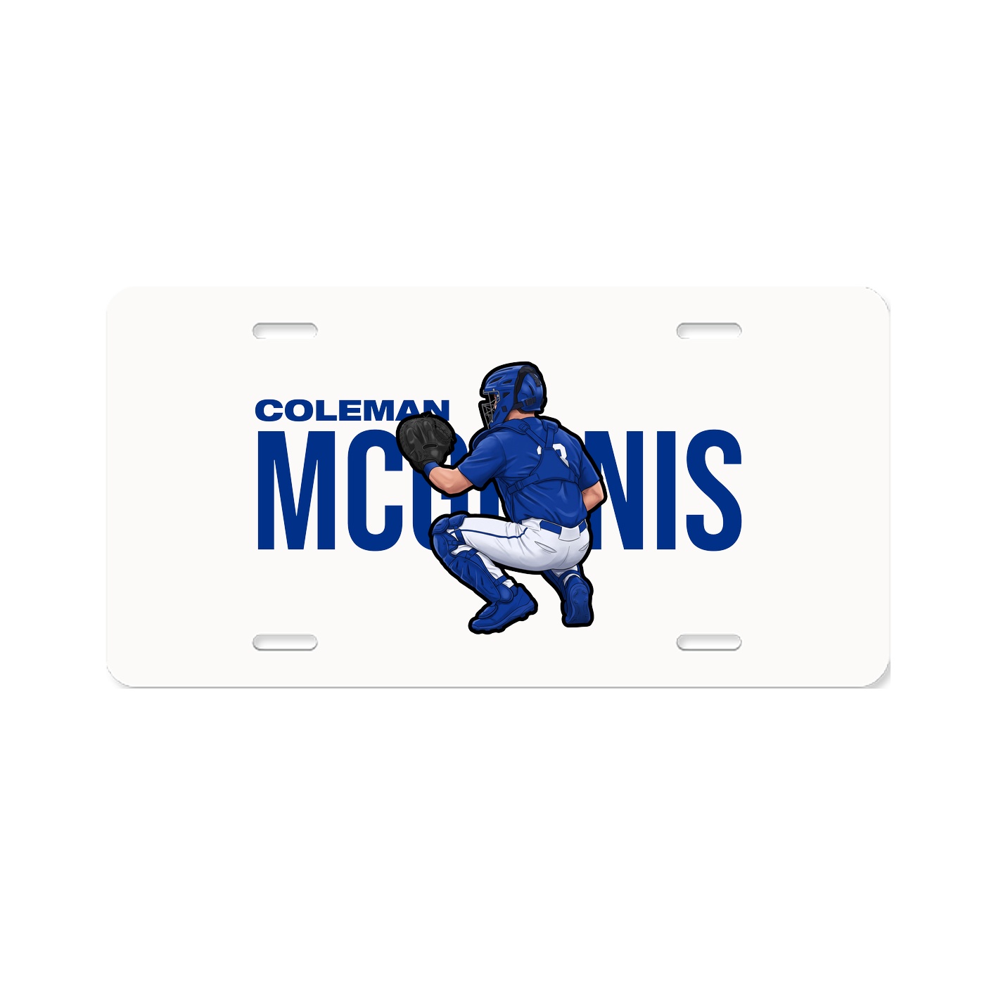License Plate — Player Name in Classic