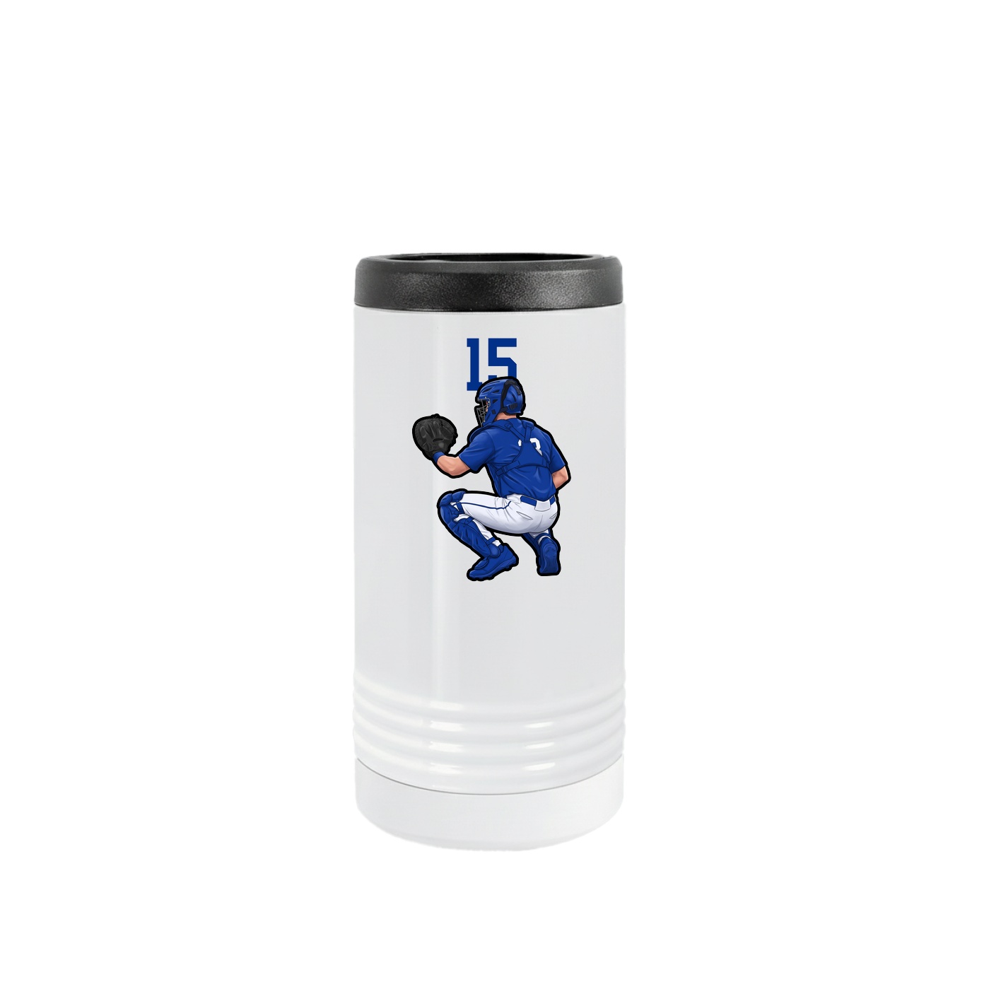 Slim Beverage Holder — Number Top in White