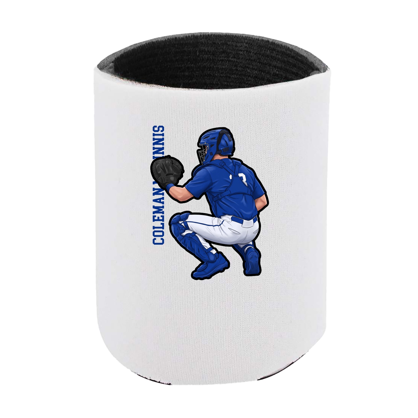 Can Holder — Name Vertical in White
