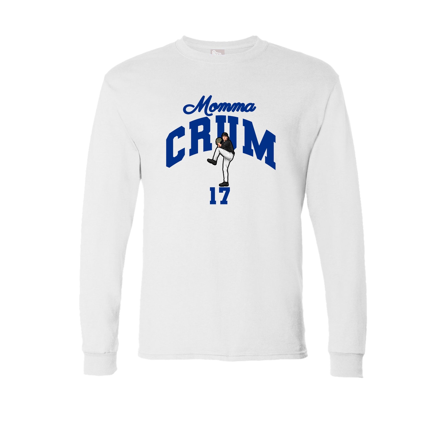 Long Sleeve Tee — Mothers Day Arch in White