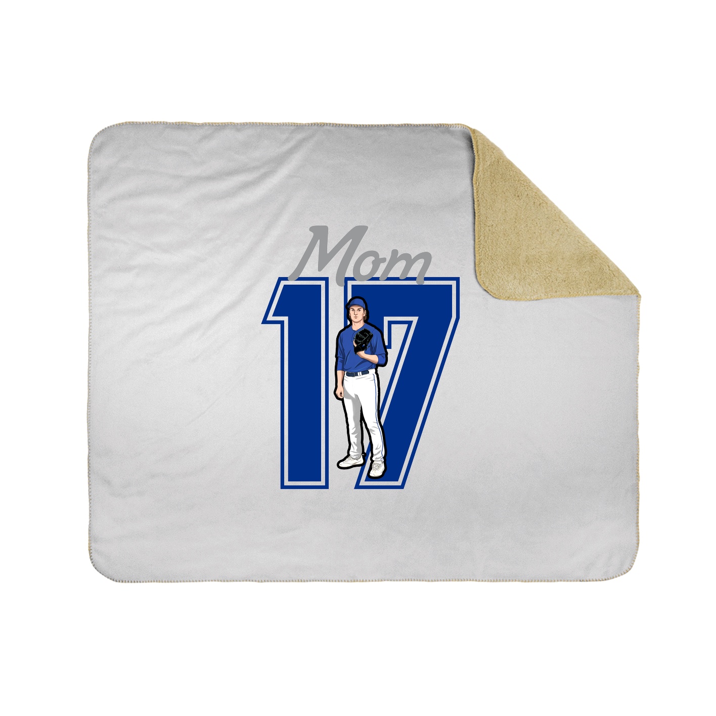 Throw Blanket — Mothers Day Shirsey in White