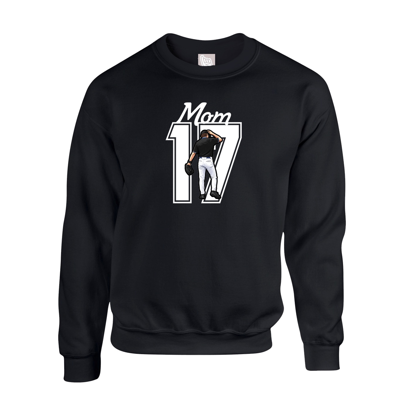 Fleece Crew — Mothers Day Shirsey in Black