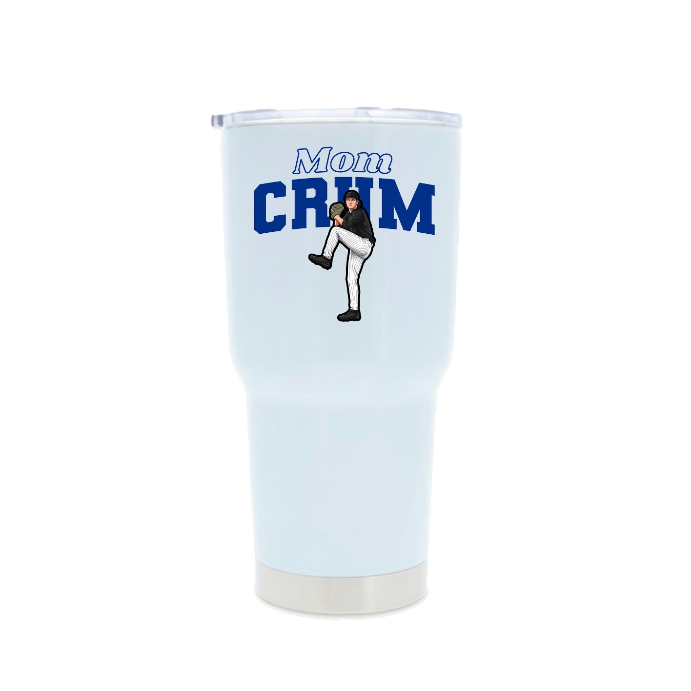 30oz Stainless Steel Tumbler — Mothers Day Block in White