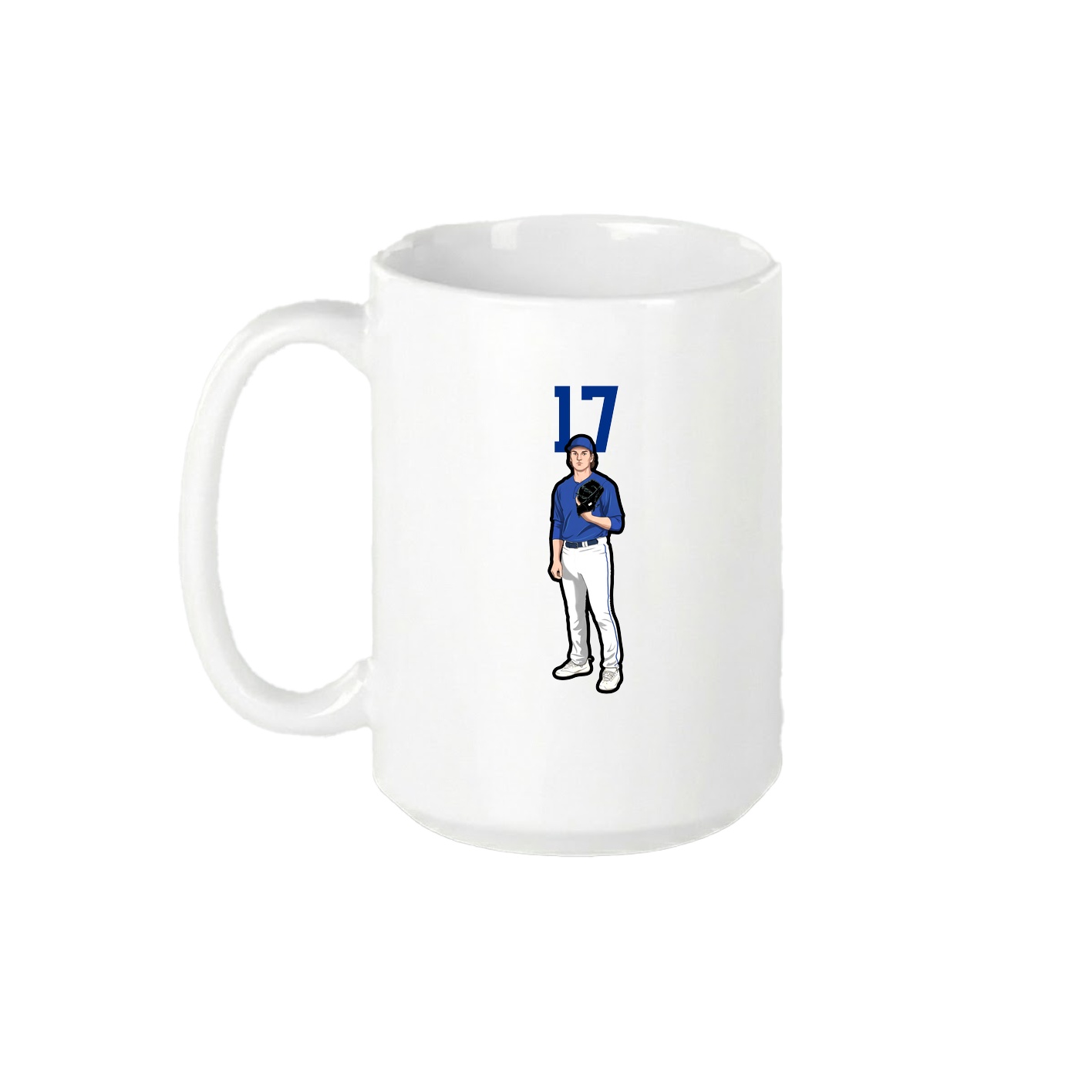 15oz Coffee Mug — Number Top in White