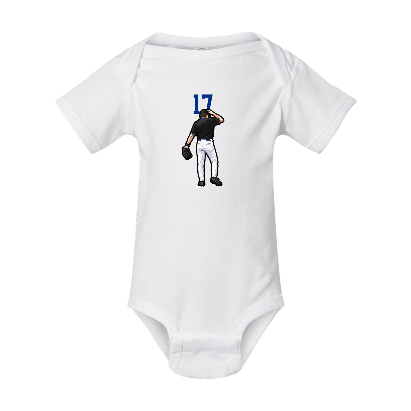 Baby Onesie — Number Top in White