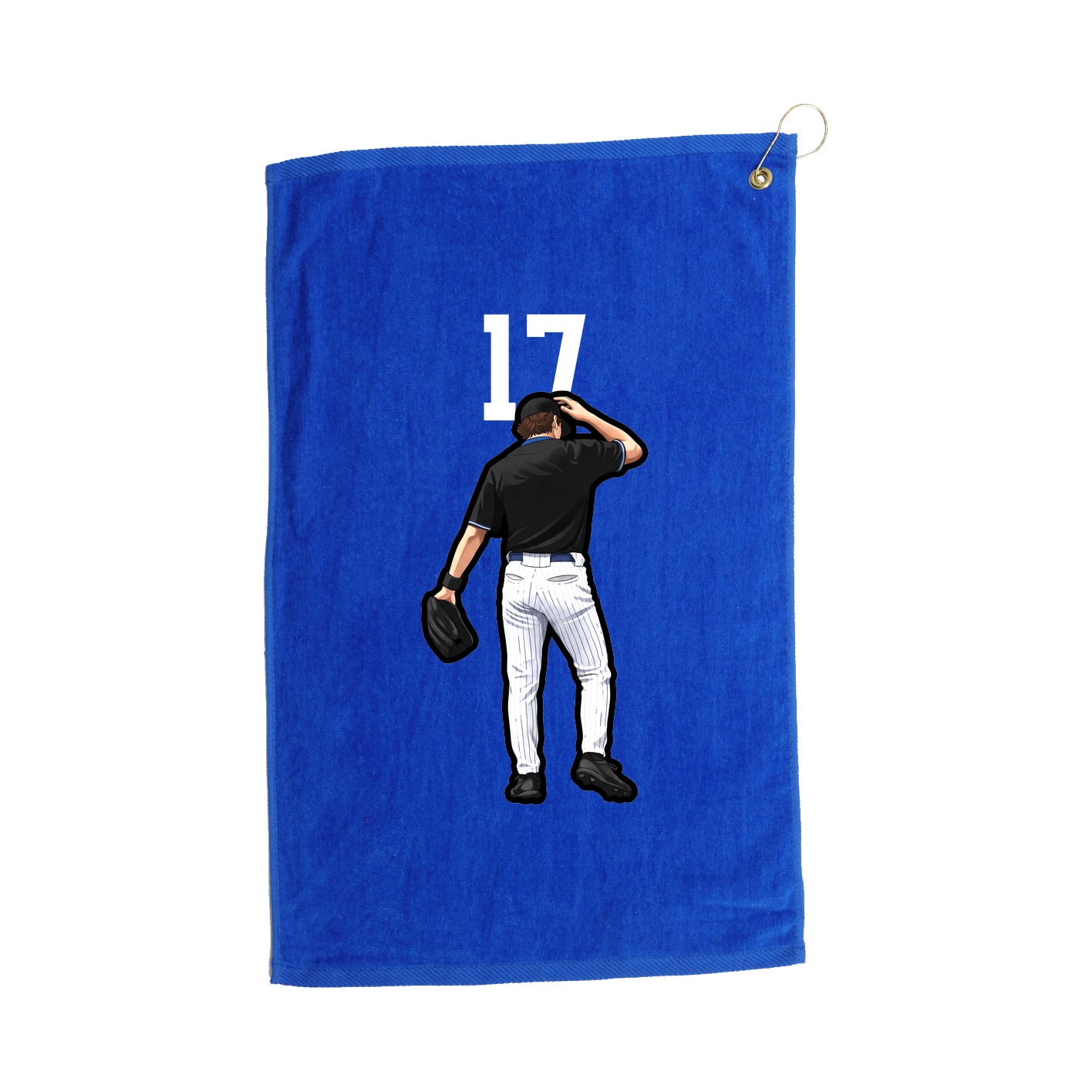 Golf Towel — Number Top in Royal