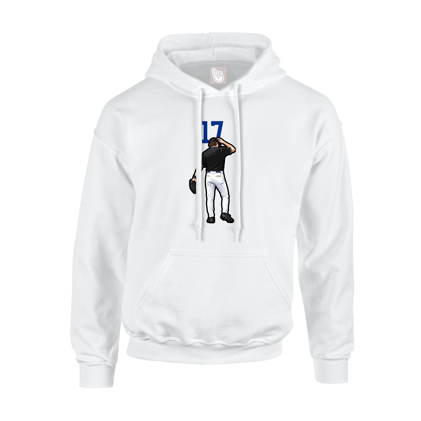Hoodie — Number Top in White