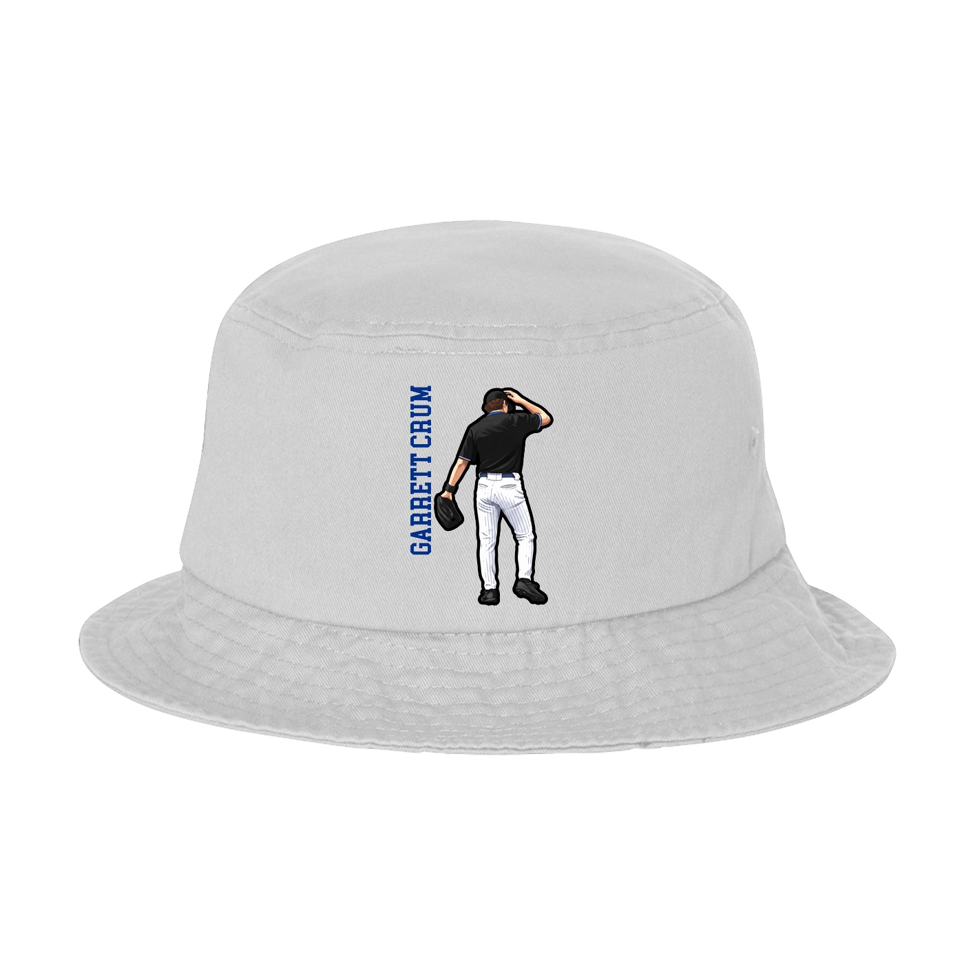 Bucket Cap — Name Vertical in White