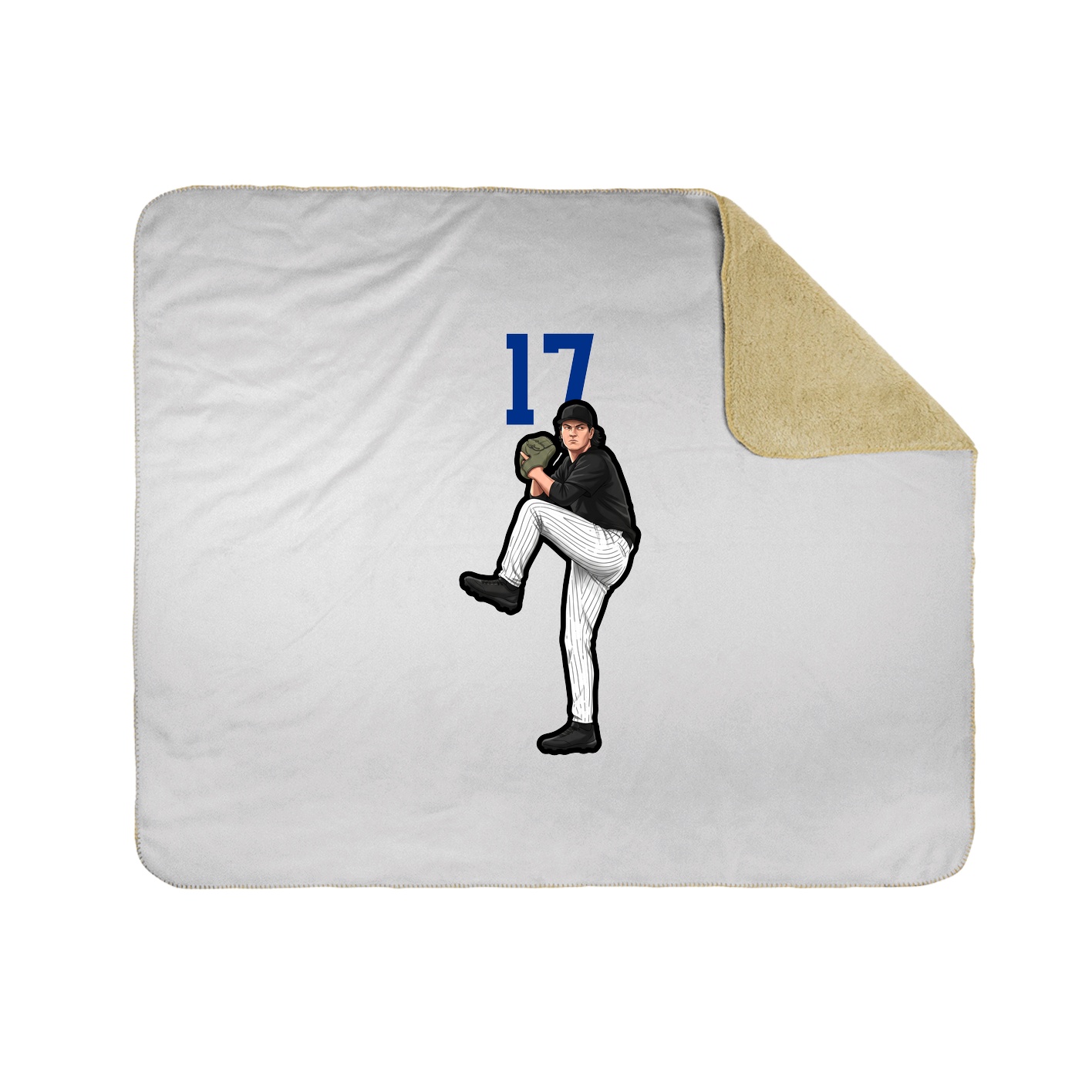 Throw Blanket — Number Top in White