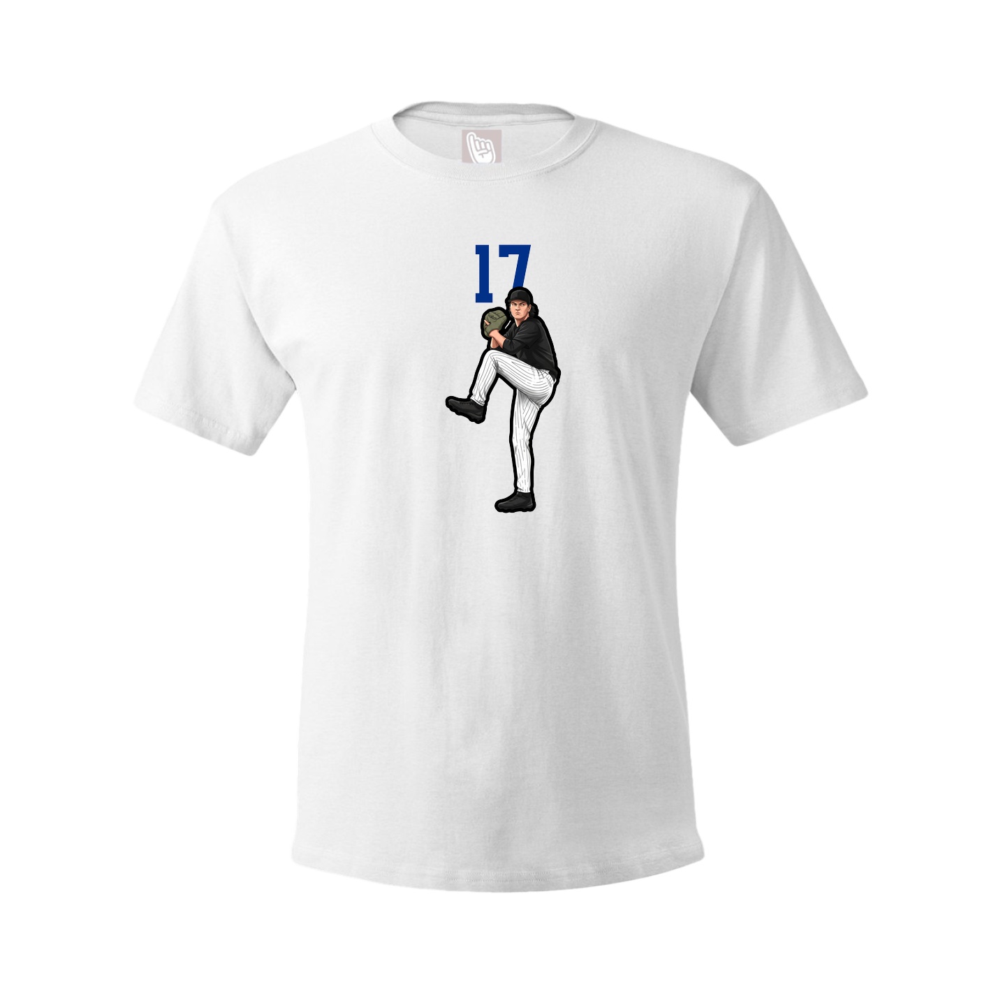 Youth Tee — Number Top in White