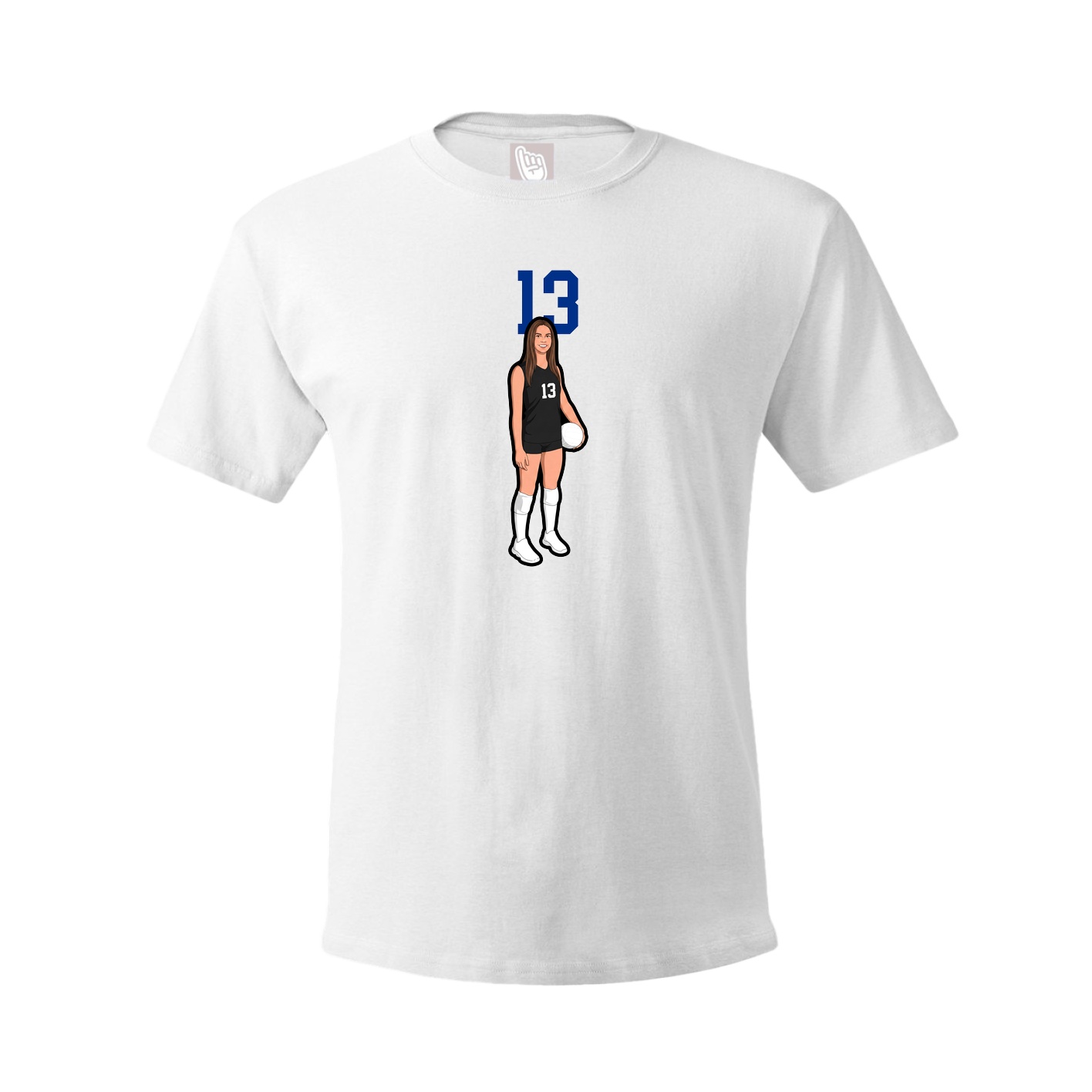Tee — Number Top in White