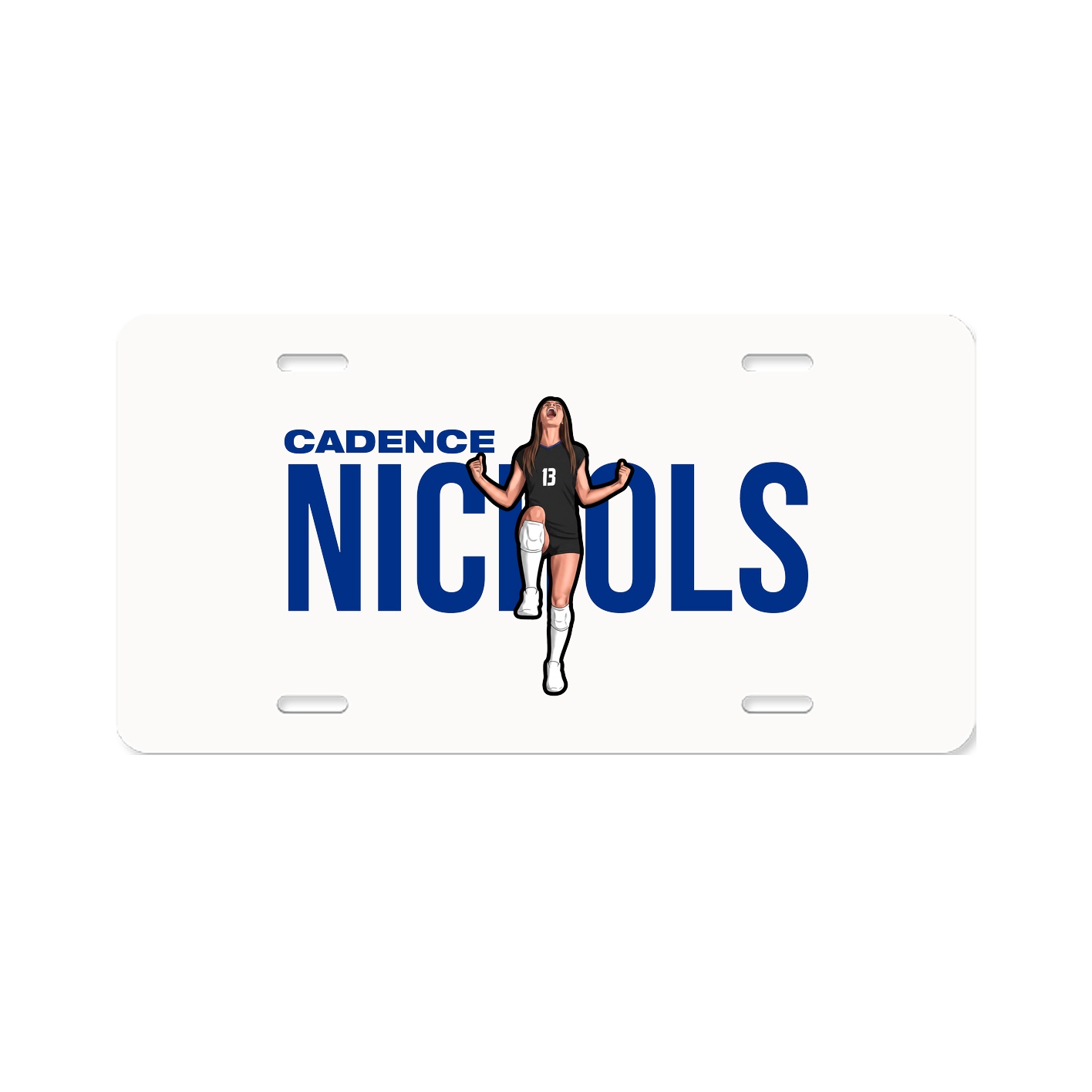 License Plate — Player Name in Classic