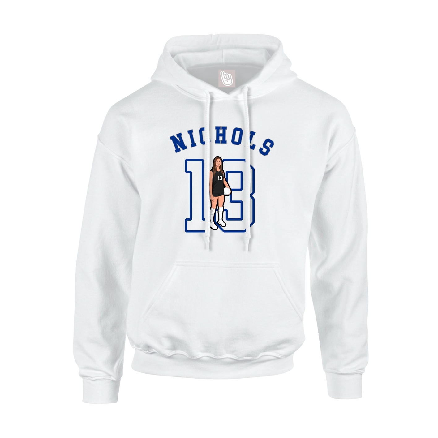 Hoodie — Shirsey Arch in White