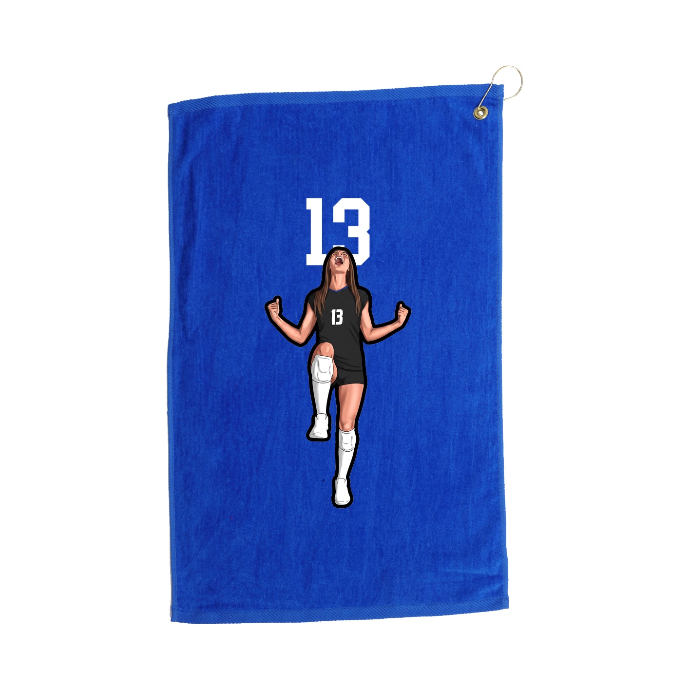 Golf Towel — Number Top in Royal