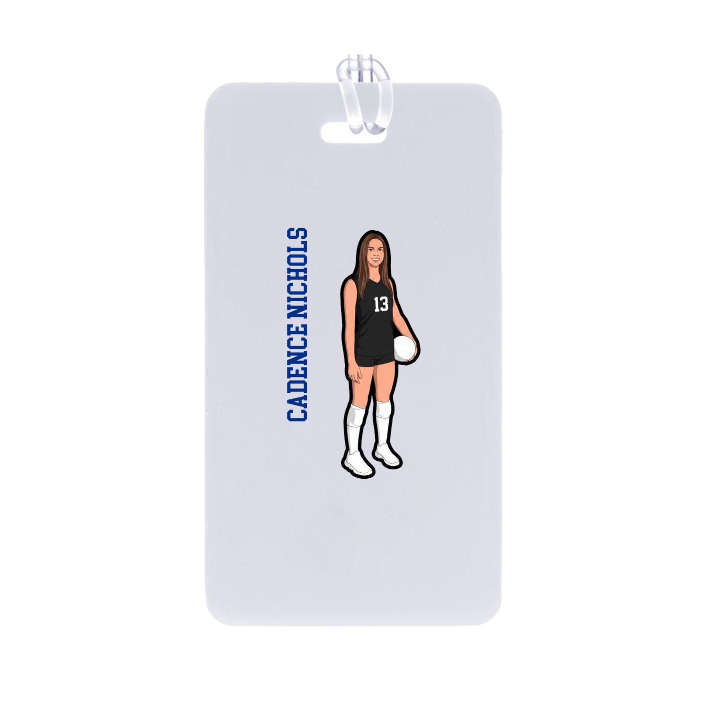 Bag Tag — Name Vertical in Classic
