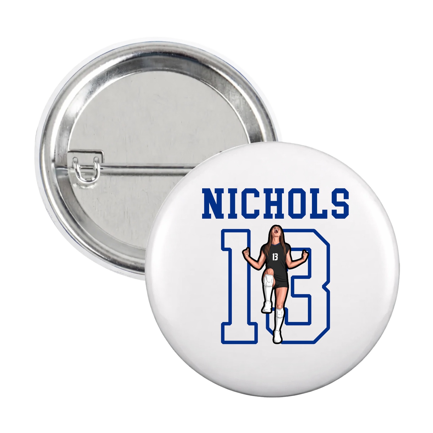 Game Day Button — Shirsey in White
